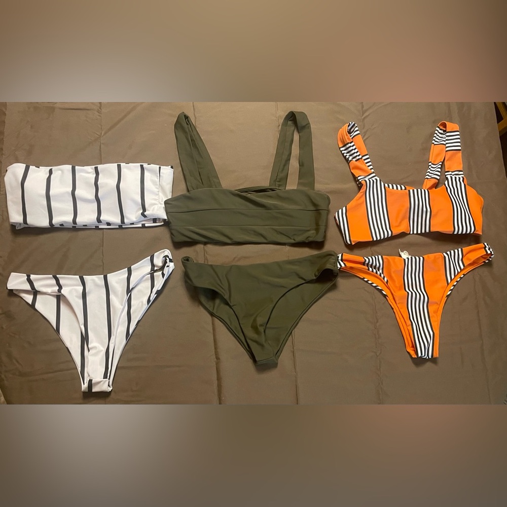 Brand New - 3 Bikinis - Size medium